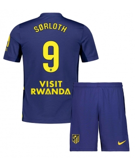 Atletico Madrid Alexander Sorloth #9 Maglia Gara Trasferta Repliche 2025-26 Bambino Maniche Corte